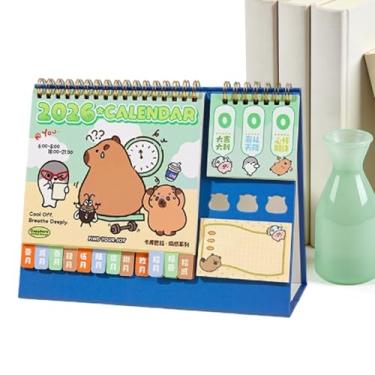 Imagem de Calendário Em Pé | Planejador Mensal Com Design De,Calendário De Mesa Em Pé Do Ano 2026 | Para Mulheres, Meninas, Estudantes, Escritório Doméstico E Dormitório