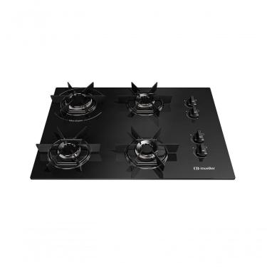 Imagem de Cooktop Mueller 4 Bocas Com Queimador Ultra Chama MCG4BB Bivolt