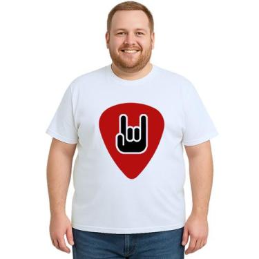 Imagem de Camiseta Palheta Red Rock And Roll Estampa Personalizada - Use P4, Bra