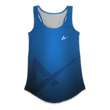 Imagem de Regata Fem Basic Azul - Atlética, M