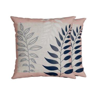 Imagem de Capa de Almofada Silk Home - Folhas - Belchior