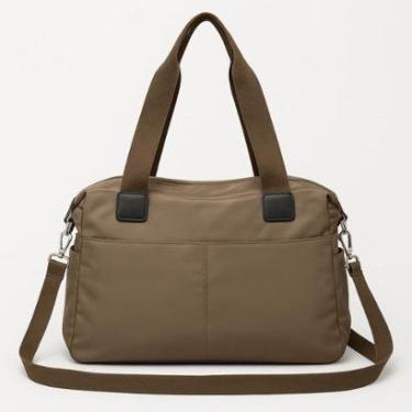 Imagem de Bolsa Feminina Academia De Ombro Transversal Nylon Grande Espaçosa Notebook-Feminino
