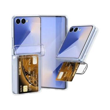 Imagem de Capa Carteira Samsung Galaxy Z Flip 7 6 5 4 3 Com Suporte Para Cartões