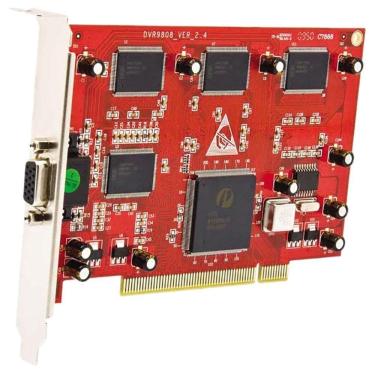 Imagem de Kit Placa DVR PCI SK-9808 8 Canais Real Time NTSC 240 FPS Compatível com Windows XP SP3...
