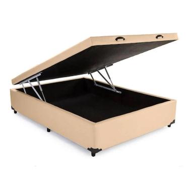 Imagem de Base Box Baú Viúva 128x188x36cm Suede
