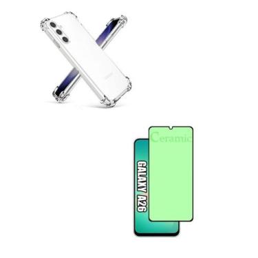 Imagem de Película de Cerâmica 9D + Capa silicone TPU Para Samsung Galaxy A26 5G