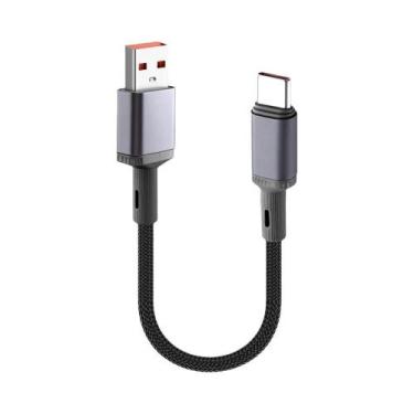 Imagem de Cabo USB C Curto 66W Para Carregamento Rápido Trançado 15CM 25CM 50CM 