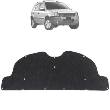 Imagem de Forro Manta Acústica Capô Ecosport 2003 2004 2005 2006 2007 + Presilha
