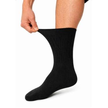 Imagem de Kit com 3 Pares De Meia Adulto Cano Longo Social Trifil Cor:Preto, Pre