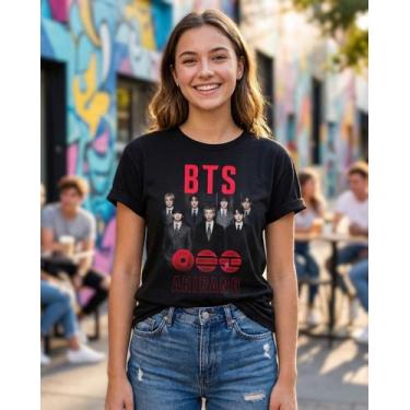 Imagem de Camiseta Unissex - K-pop - BTS - Arirang - Premium Tamanho:08Cor:Preto