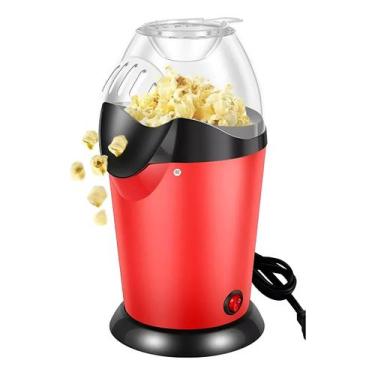 Imagem de Pipoqueira Elétrica Ar Quente Sem Óleo Vermelha 127V - ShopMix, 110V