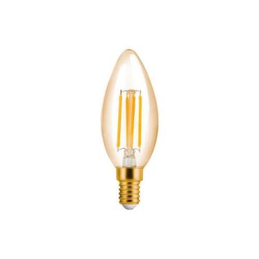 Imagem de Lâmpada Led Save Energy Filamento Vela Vintage Ip65 4w E14 127v Se-345