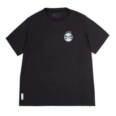 Imagem de Camiseta Masculina Betel Grêmio 1903 Escudo Plus Size Preto-Masculino