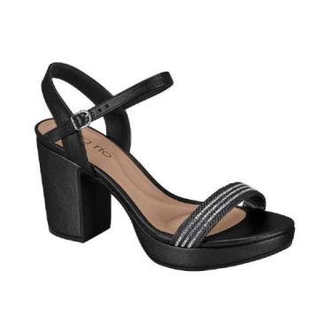 Imagem de Sandalia beira rio salto alto ref 8371.222.30962 feminino, 37, Preto, 