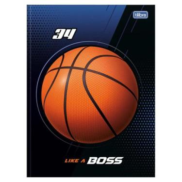Imagem de Caderno Brochura Escolar Grande Masculino Capa Dura Score Esportes 80 