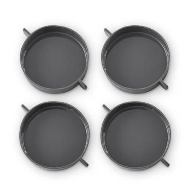 Imagem de Dash Copos de silicone de luxo estilo Sous Vide para máquina de mordidas de ovos de tamanho familiar – quatro ovos, 10 cm de diâmetro para sanduíches de café da manhã, omeletes, ovos escalfados e mais