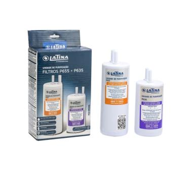 Imagem de Filtro de Reposição Latina P635+P655 para Purificador de Água Pa755 Xpa775 Pn555 Vitaplus Vitasali