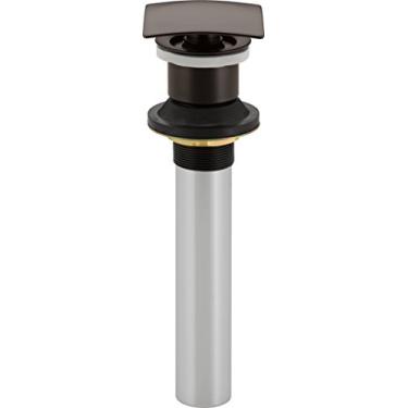 Imagem de Delta 72174-RB ralo para pia de banheiro quadrado push-up sem transbordamento, bronze veneziano