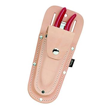 Imagem de Bolsa de couro em forma de cueca com bolsa de faca em formato de tecelagem, Tan, 8"