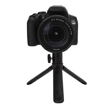 Imagem de Vbestlife Tripé de telefone, suporte de tripé flexível portátil retrátil de 2 seções para gravação de vídeo, suporte de câmera de telefone desktop para transmissão ao vivo