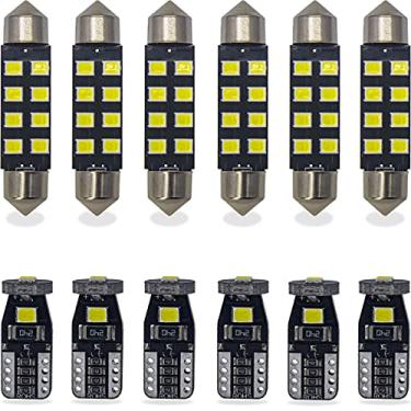 Imagem de Yoper Kit de luz LED de mapa interior cúpula para compatibilidade modelo de carro (41 mm + T10)