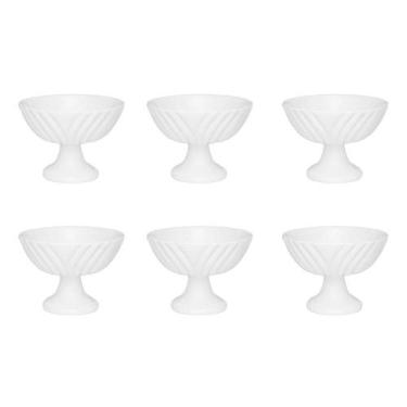 Imagem de Kit 6 Taças De Sobremesa 240ml Porcelana Soleil White Oxford