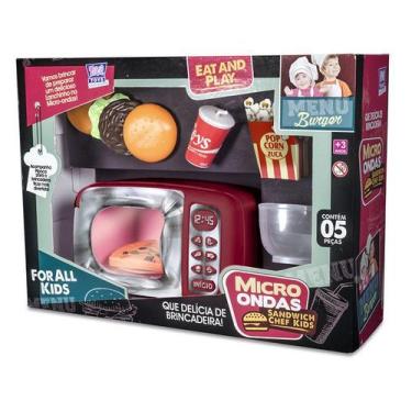 Imagem de Micro Ondas Infantil Chef Kids + Acessórios - Zuca Toys