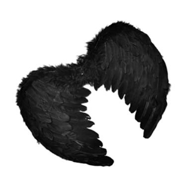 Imagem de BESPORTBLE asas de anjo decoração de asa pluma trajes escuros para mulheres Roupas para crianças roupas de menina acessório de cosplay de fada asa pluma decorativa adulto decorar Brinquedo