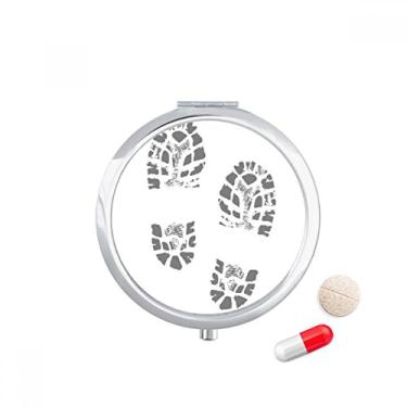 Imagem de Impressão de sapato, estilo moderno, porta-comprimidos, porta-comprimidos, caixa de armazenamento de medicamentos, dispensador de recipiente