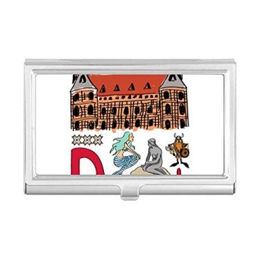 Imagem de Carteira de bolso com estampa de marco do símbolo Nacional Demark