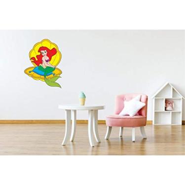 Imagem de Adesivo De Parede Decorativo Pequena Sereia 50x65cm