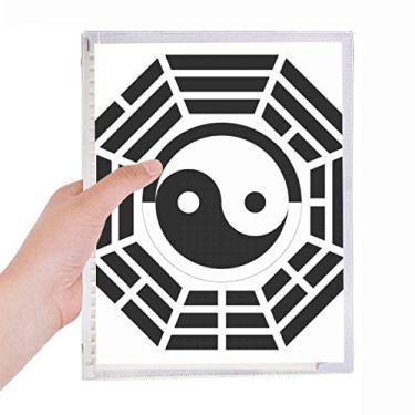 Imagem de China Taichi Caderno com oito diagramas Folhas soltas Diário Recarregável Papelaria