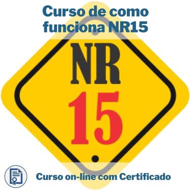 Imagem de Curso Online em videoaula de como funciona NR15 com Certificado + 2 brindes