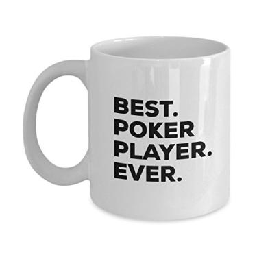 Imagem de Presentes de jogador de pôquer – Melhor jogador de pôquer – Caneca de café – Para uma ideia de presente – Adicione ao conjunto de caixas de presente – Ideias engraçadas de presente – Aniversário