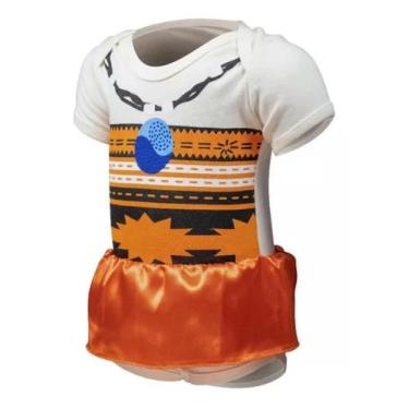 Fantasia Moana Infantil Roupa Personalizada c/ Colar 1 a 9