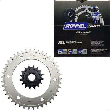 Imagem de Kit Coroa Pinhão Riffel Carbon Bmw F 800 Gs 800 Gs Adventure