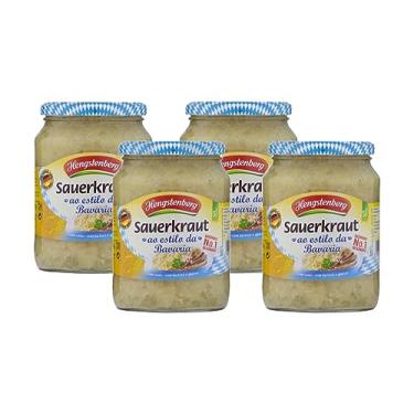 Imagem de Chucrute Alemão Hengstenberg com Vinho Branco a moda Baviera 680g (4 x 680g)