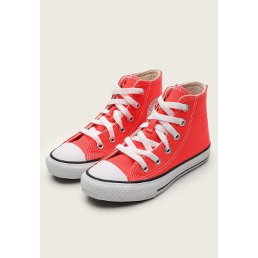 Tênis Converse Chuck Taylor All Star Infantil Vermelho Cru Preto CK00040004  - Menina Shoes