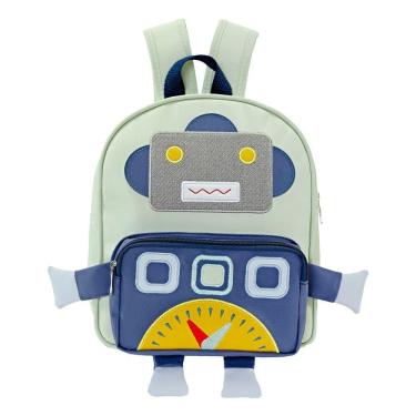 Imagem de Mochila Infantil Robô Cinza - Batistela Baby