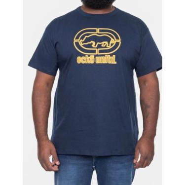 Imagem de Camiseta Ecko Plus Size Estampada Azul Marinho