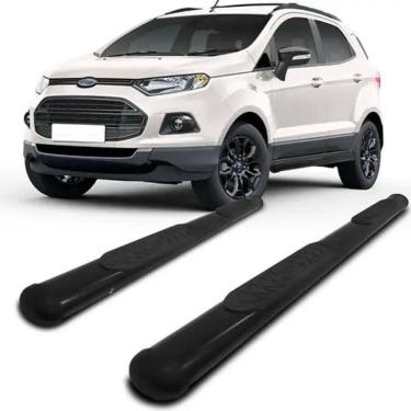 Imagem de Estribo Lateral em Aço Oval Preto p/ Ford Ecosport 2013 até 2021