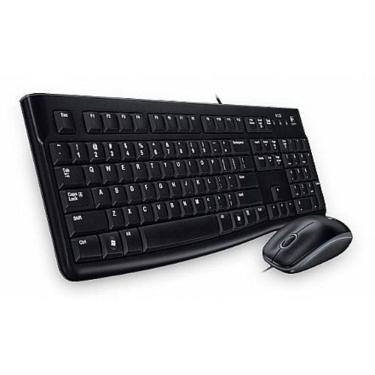 Imagem de Kit Teclado e Mouse Logitech Desktop MK120 - ABNT2 - Preto - 920-004429