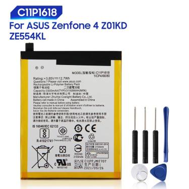 Imagem de Bateria de substituição original para ASUS ZenFone 4  Z01KD  ZE554KL  C11P1618  bateria genuína