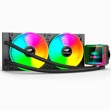 Imagem de Water Cooler Gamer C3Tech FC-W240WHRGB Branco
