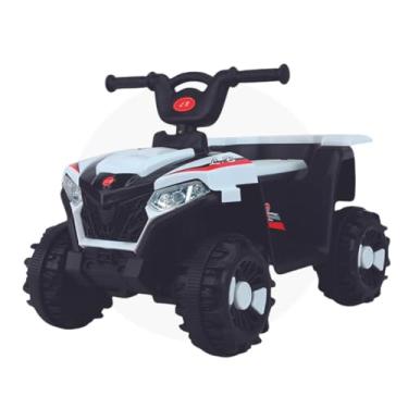 Imagem de Zippy Toys, Quadriciclo Infantil ATV Elétrico Branco 6V