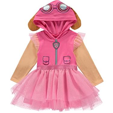 Imagem de Paw Patrol Baby Girls Skye Halloween Costume Costume - Hooded Dress with Puppy Ears and Tutu Skirt (Pink, 18M)
