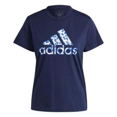 Imagem de Camiseta Estampada Animal Print Adidas-Feminino
