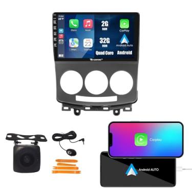 Imagem de Kunfine Car CarPlay Android Navegação Automática Rádio GPS Estéreo Câmera Reversa Tela IPS Touchscreen Tablet Pad Media Player para Mazda 5 2005-2010, se Aplicável Quad Core 2G + 32G