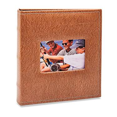 Imagem de Álbum de Fotos 13x18-300 Fotos - 2 por Página - Fichário - Prestige com Janela - Marrom 481
