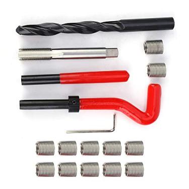 Imagem de Kit de Reparo de Rosca Métrica de Aço Inoxidável, 17 Peças, Inserção Com Rosca M12 X 1.25, Kit de Reparo de Rosca de Helicóptero para Peças Automotivas